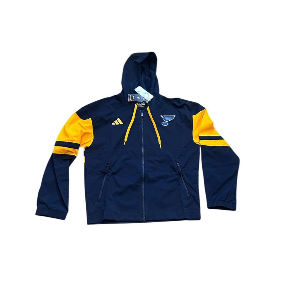 St. Louis Blues Adidas Men’s Full Zip Up Hoodie Jacket